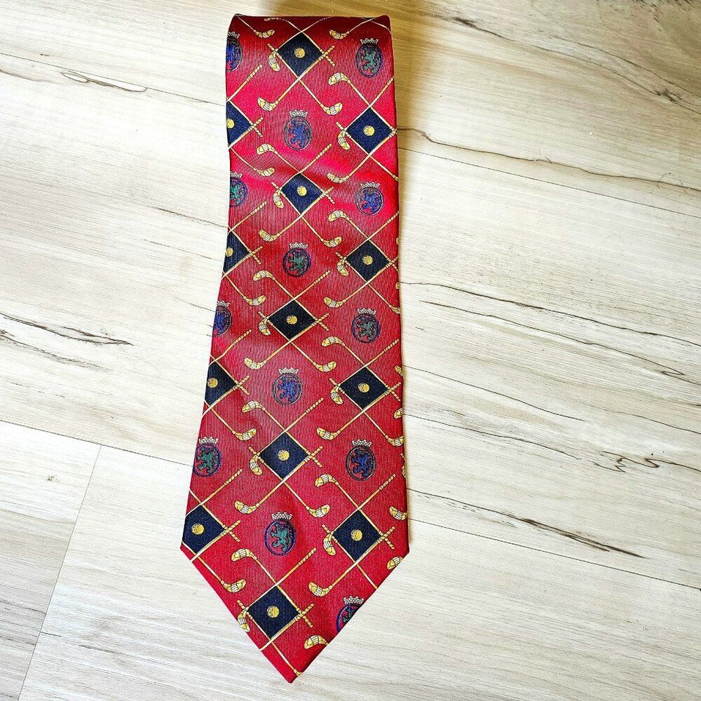 Tommy Hilfiger Golf 100% Silk Tie
